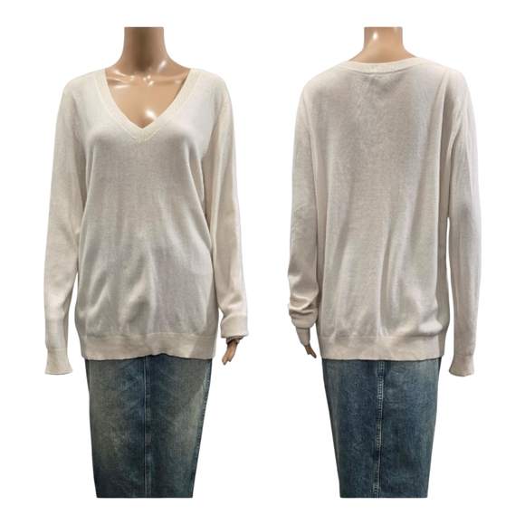 Vince Weekend 100% Cashmere Sweater Size L - Picture 6 of 9